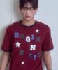 Loginaenloji Logo Spell Point Starry Ringer T-Shirt Wine