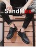 2025 Spring/Autumn Men's Black Non-slip Waterproof Casual Leather Sports Shoes