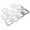 10pcs Turbo Gasket Stainless Steel Turbine Divided Inlet Parts Fit for Garrett T4 Flange