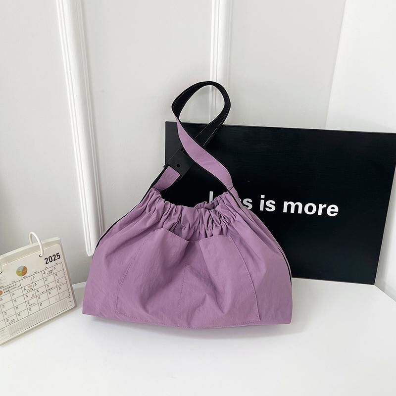Large Capacity Crossbody Bag Women's Pleated Lightweight Shoulder Bag Underarm Bag