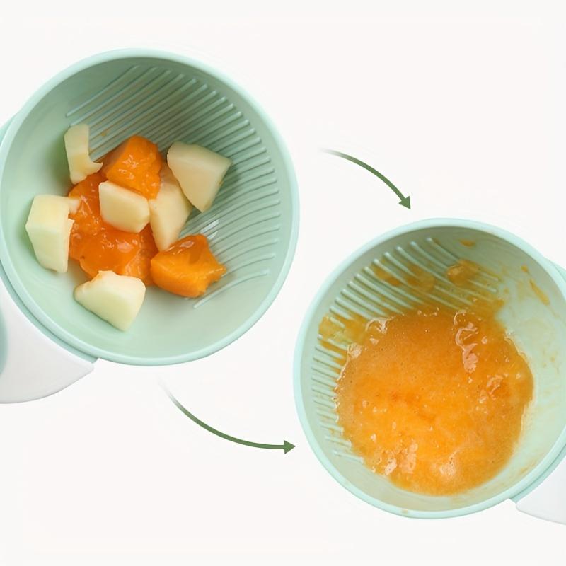 Handheld Fruit Masher Set: Bowl and Grater for Making Fresh Fruit Purees And Juices