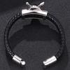 Men Jewelry Fox Bracelets Leather Cuff Bracelet Bangle Wristband Mens Punk Bangles Wrist Band Gift