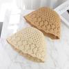 Women's Straw Hat Summer Sun Protection Breathable Hat Hollowed Out Sun Protection Fisherman Hat Mesh Hat