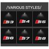 2/4PCS car door LED landing projection welcome lights for Audi Sline S3 S4 S5 S6 S7 S8 RS Gecko Quattro auto parts.