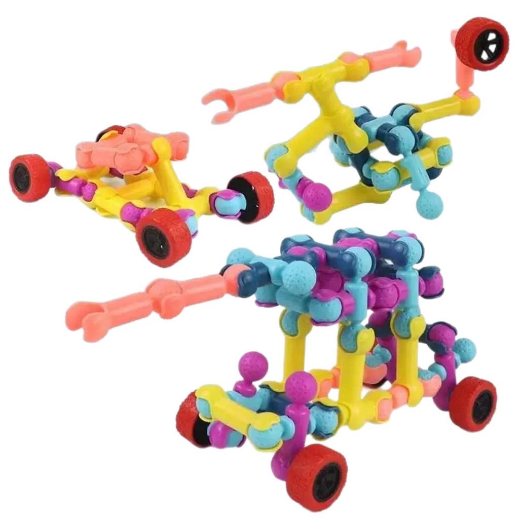 Multifunctional Children's Skeleton Joint Building Blocks: DIY Educational Plug-In Assembly Toys