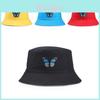 Stylish Butterfly Embroidered Fisherman Hat For Women Trendy Casual Summer Wear