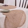 4 Pieces Round Tableware Mat Non-Slip Pot Mat Dining Table Decoration Dish Mat  Dining Room