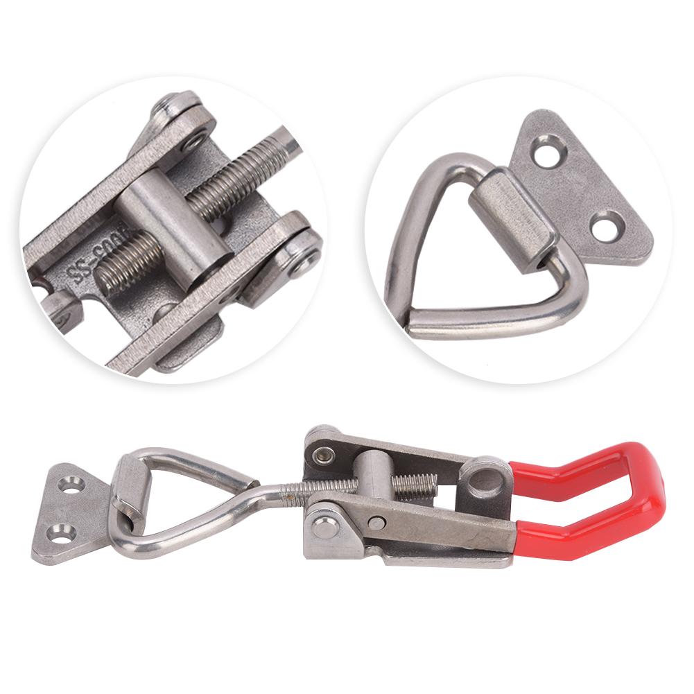 Toggle Clamp Latch Quick Latch Type Stainless Steel Adjustable Lever Handle 250kg