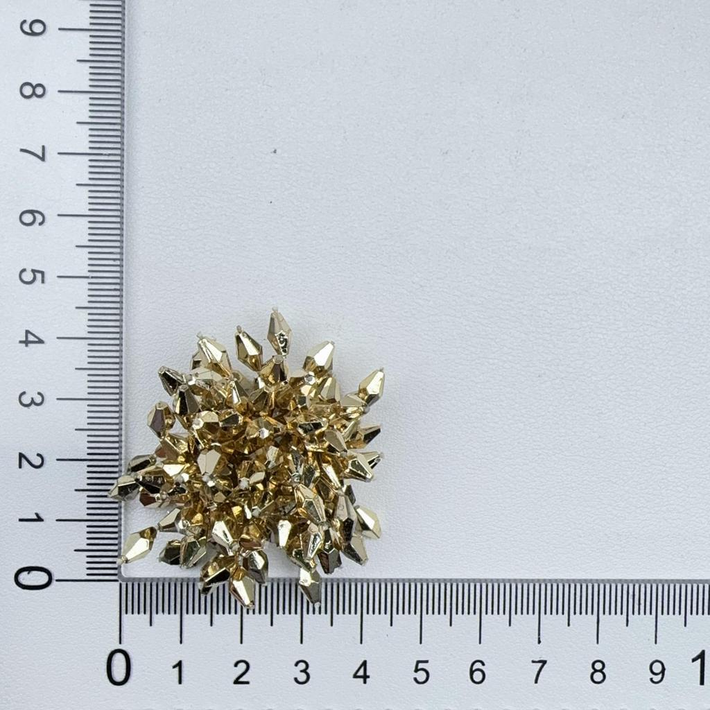 Exaggerated Tassel Crystal Fireworks Earrings and Floral Beaded Fashion Hair Accessories