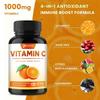 Premium Vitamin C 1000mg with Elderberry, Citrus Bioflavonoids & Rose Hips