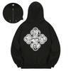 Kan6312 Khzb0124 Tutankhamen Fleece-Lined Zip-Up Hoodie Black