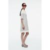 Cos Japan Striped Knit Mini Polo Dress