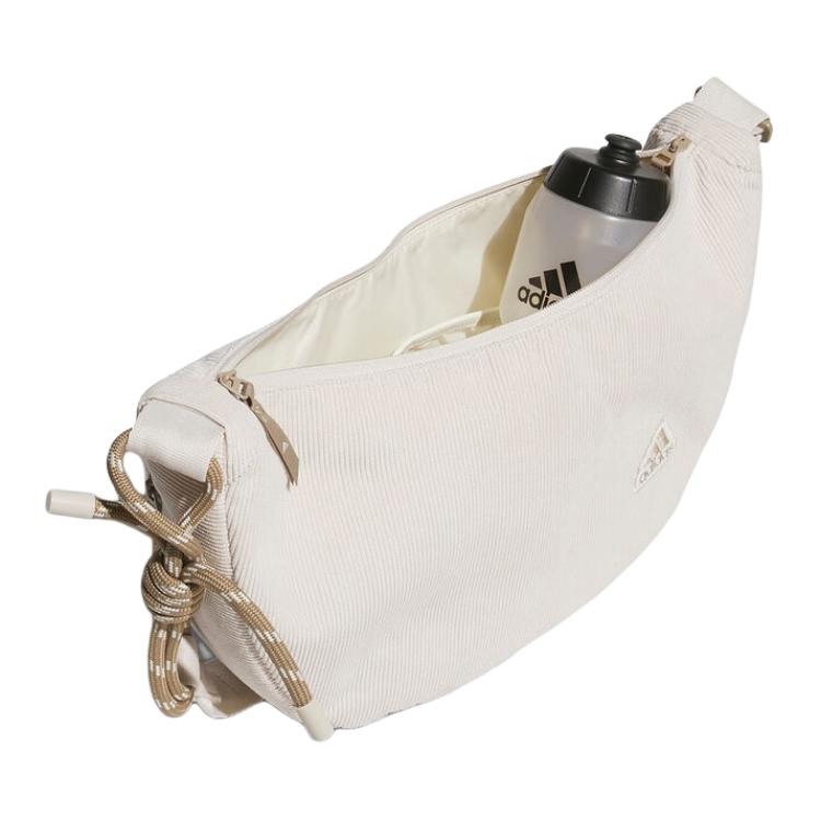Adidas Polyester Crossbody Bag, Shoulder Bag Regular Women's Ecru Adidas JF6250
