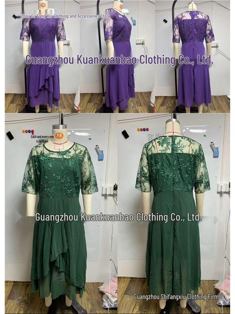 Lace Hollow-Out Long Dress