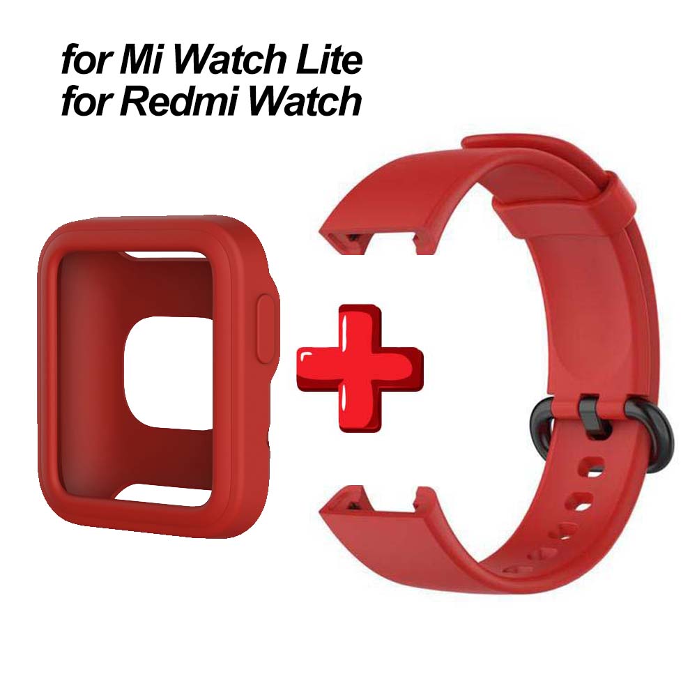 Soft Silicone Band For Xiaomi Mi Watch Lite Strap Smart Watch Protective Case Wristband Bracelet Replacement Accessories