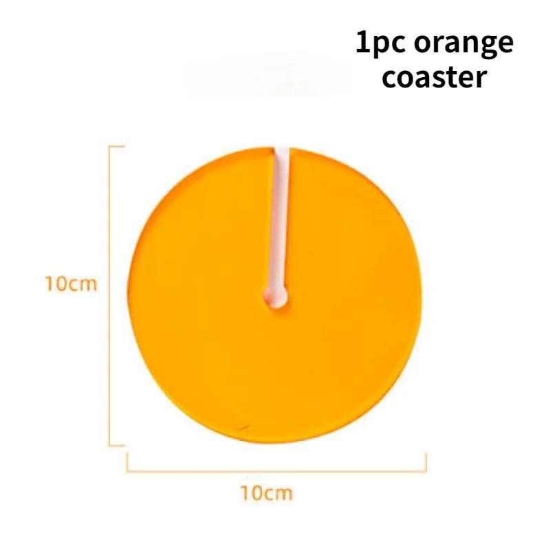 Nordic Home decoration Acrylic Coaster Insulation Pad Creative Coffee Cup Mat Multifunctional Tea Holder Plastic Non-slip