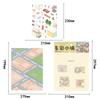 4PCS Colorful Town Scenery Sticker Notebook Motorcycle Stationery Waterproo Picture Motorcycle Coffee Retro Language Stickers