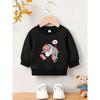 European sizes A Brightly Colored Print Pattern, a Comfortable And Skin-Friendly Round-Neck Sweatshirt for  Kids, Perfect for Everyday Wear