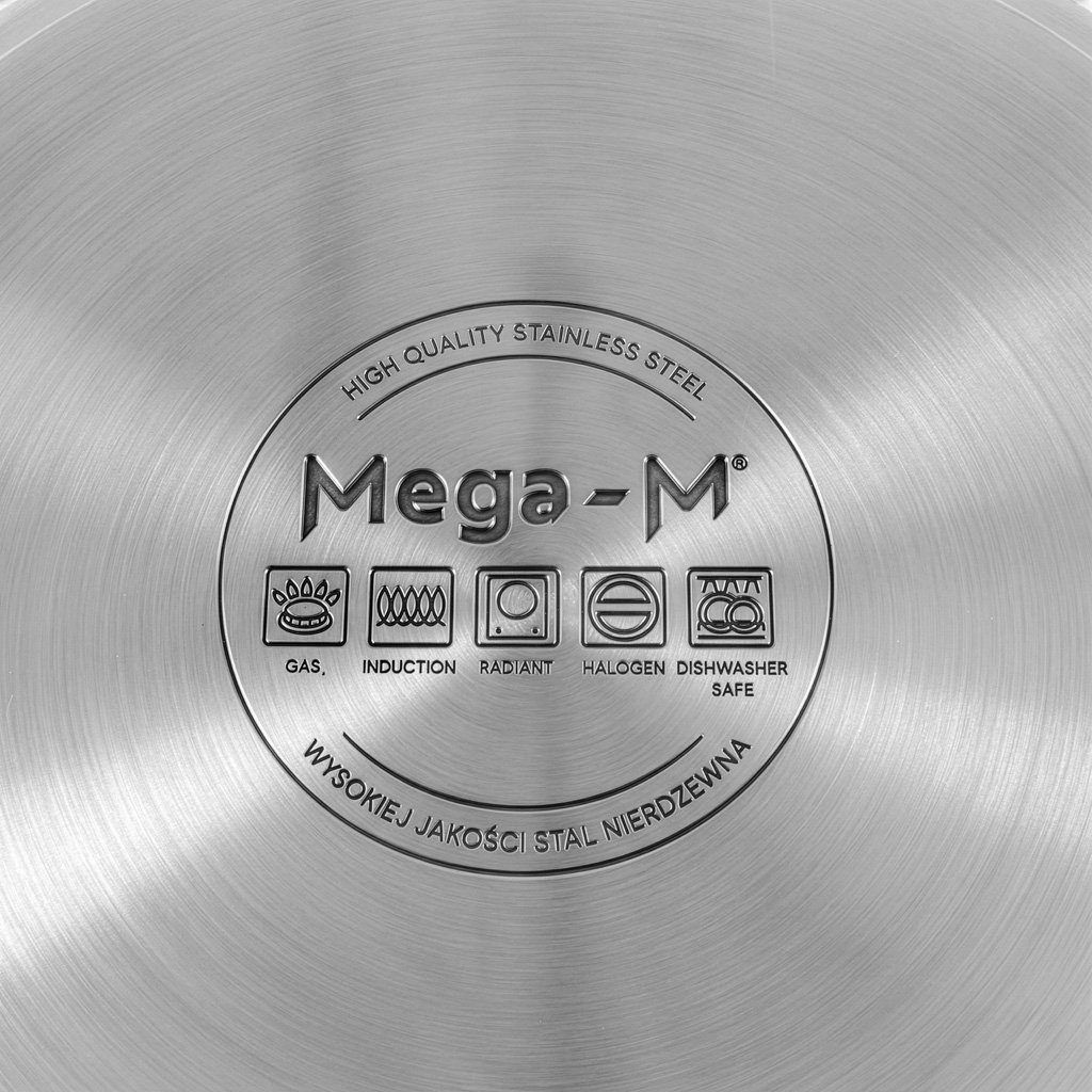 Medium Catering Pot With Lid Mega-M Pro 58L Dia. 50 Cm X H 30 Cm N