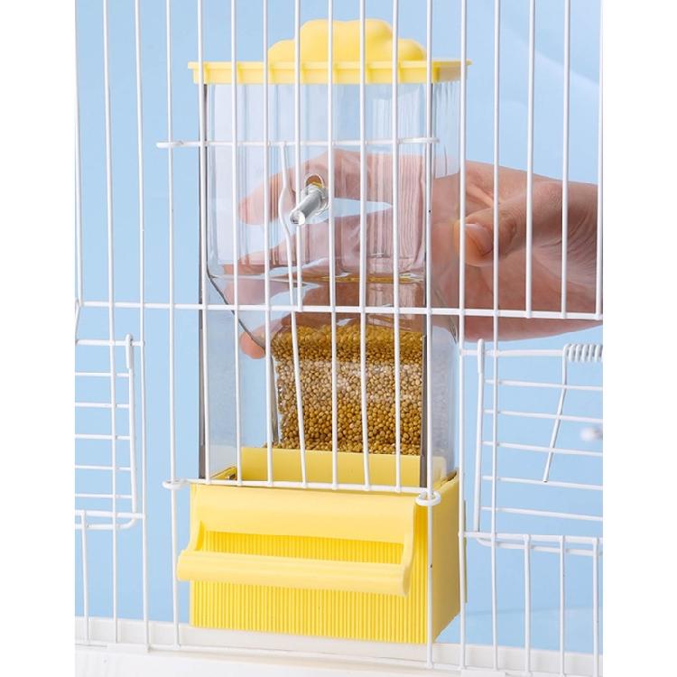 Plastic Parrots Food Holder Automatic Bird Feeder Hanging food Dispenser for Bird Cage Minimizing Waste for Small Birds