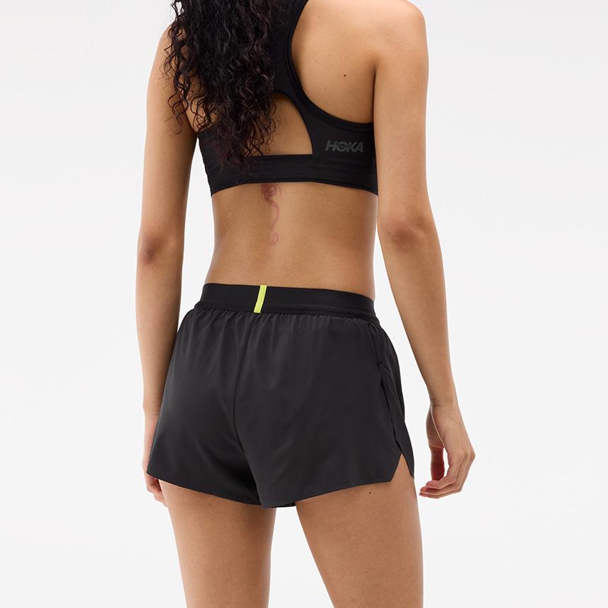 HOKA Hoka Women's Race Day Split Shorts 1180456-BLK