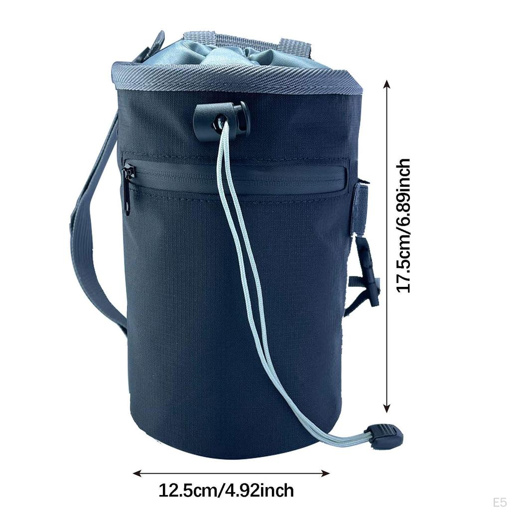 Chalk Bag for Climbing with Zipped Pocket, Practical, Portable And Adjustable, Storage Belt