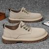Spring New Low-top British Outdoor Shoes Single Shoes Casual Leather Shoes Breathable