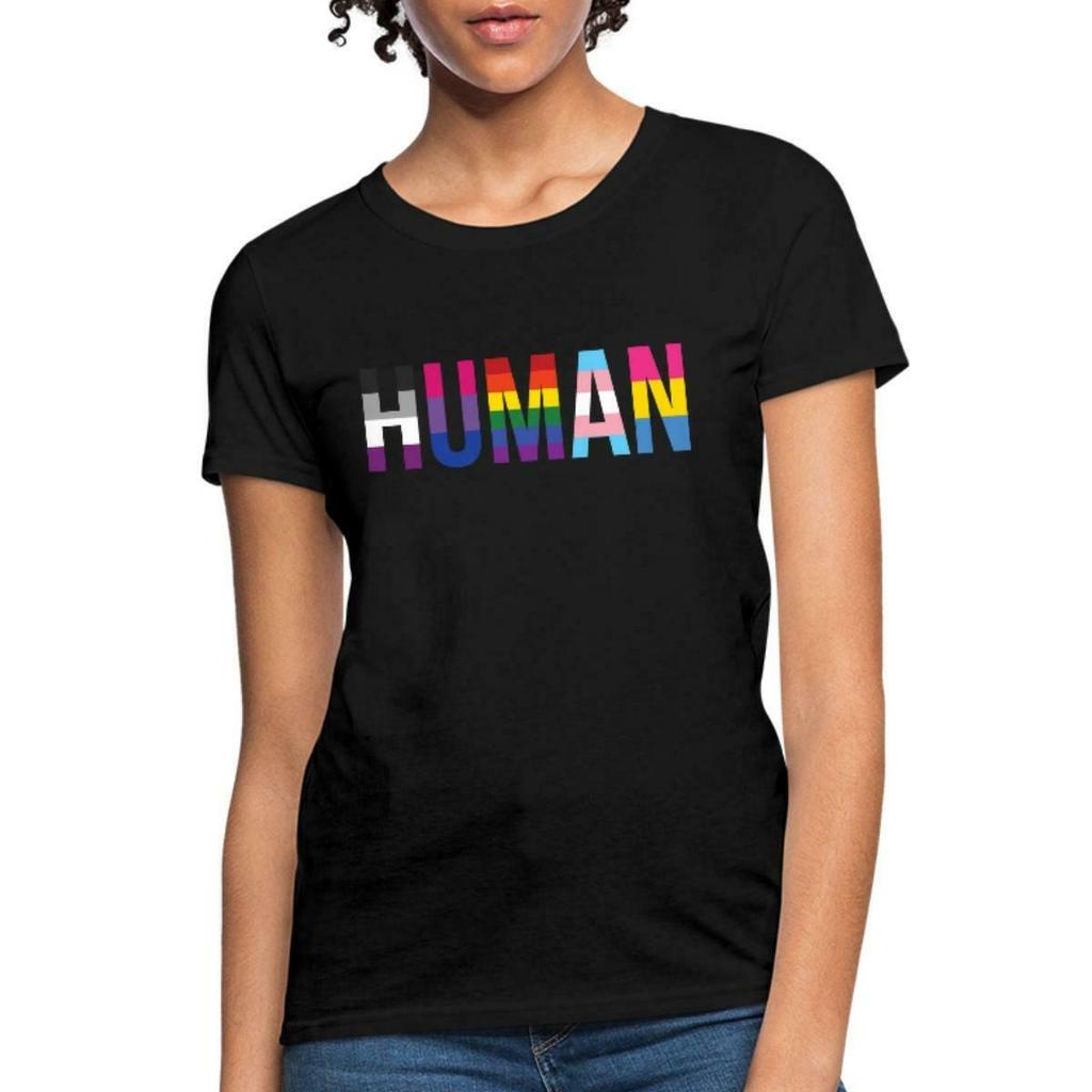 Tricou unisex Human Pride Flags