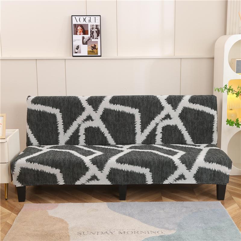 folding sofa bed cover for living room armless sofa covers elastic spandex material soft slipcovers