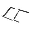 Garden Display Adjustable Wall Hooks Adjustable Flower Pot Holder Garden Organizer Black Easy Installation Iron Construction