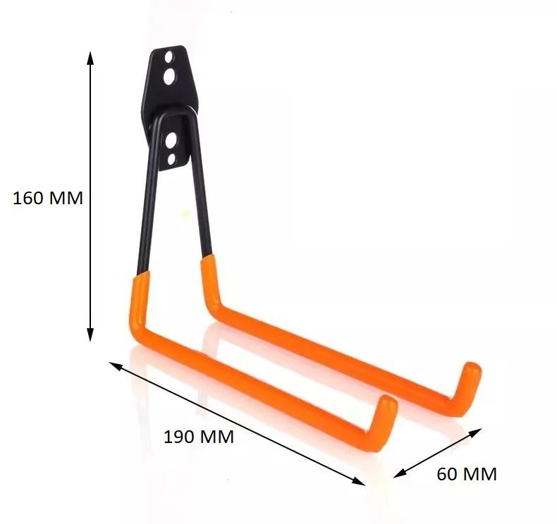 Wall Mount Metal Hook for Bike Tools Ladder Garage Workshop Strong