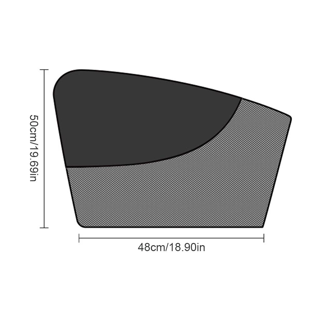 Car Magnetic UV Protection Sun Shade Cover Side Window Sunshade Curtain Upgraded 3D Mesh Layer Full Blackout Film Insulation