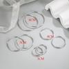Genuine 925 Sterling Silver Women's New Jewelry Fashion Round Hoop Earrings
