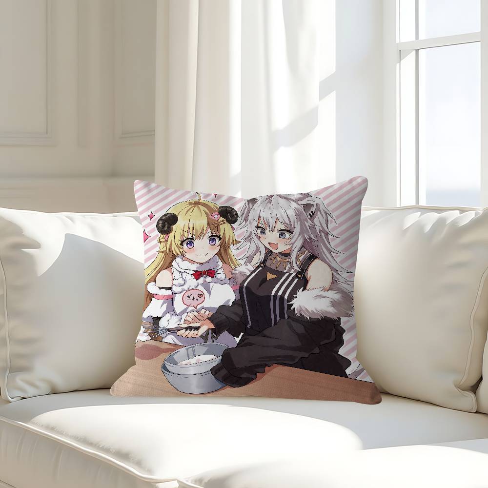 H-Hololive S-Шиширо Б-Ботан Персонализированная Фотография Текст Домашние Декоративные Подушки Бытовые Подарки 45x45см 16x16Inch