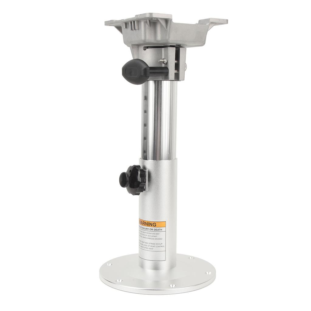Boat Seat Pedestal Aluminum Alloy 360 Degree Swivel 335 to 490mm Adjustable Height Pedestal for RV Yacht Marine