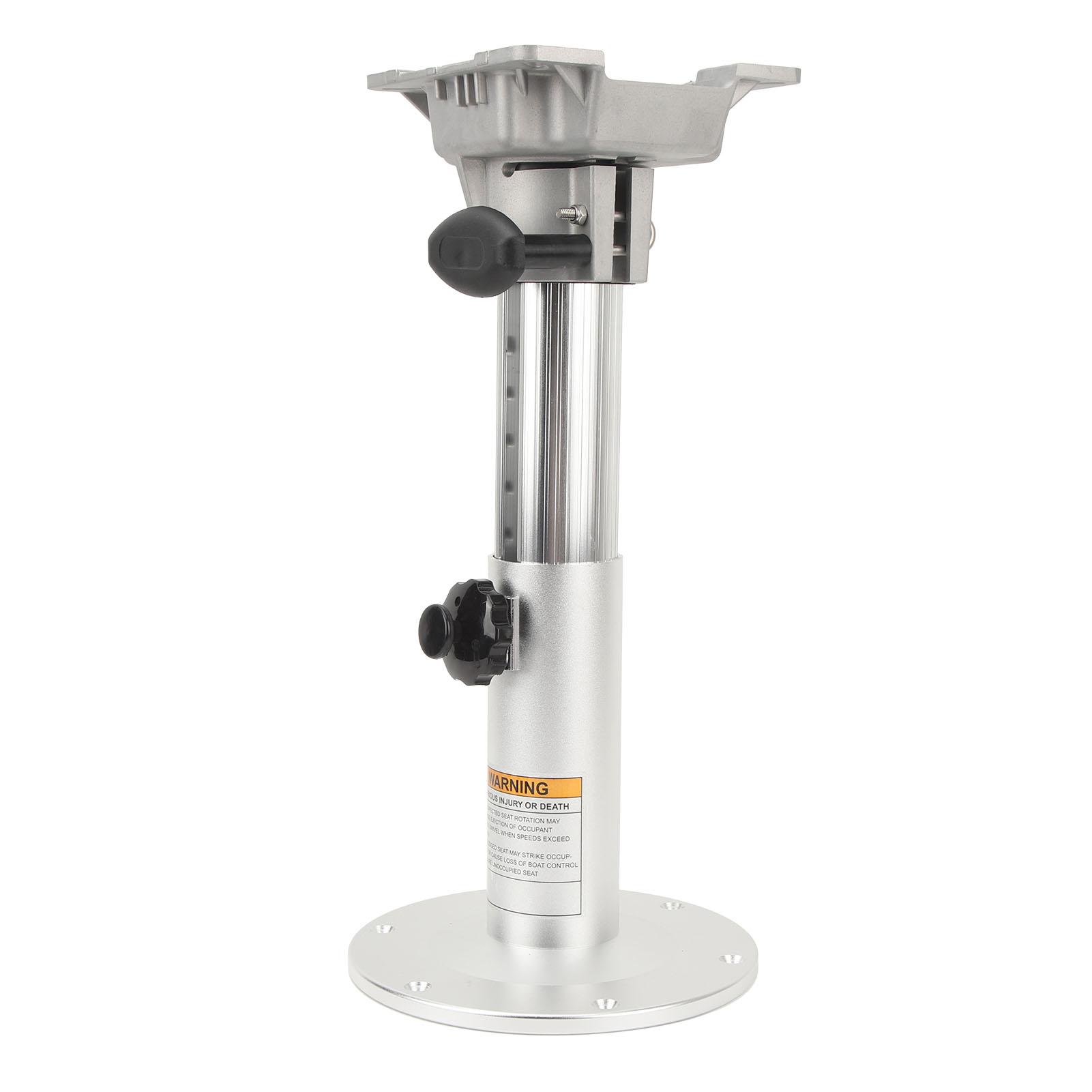 

Алюмінієва основа для сидіння човна, 360 градусів обертання, регульована висота від 335 до 490 мм, для автофургона, яхти, морського транспорту срібний