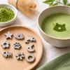 Forme de dessin animé Tamis à Matcha Argenté Tamis à Matcha Perles Presse à Poudre de Matcha pour Aide à Broyer et Tamiser