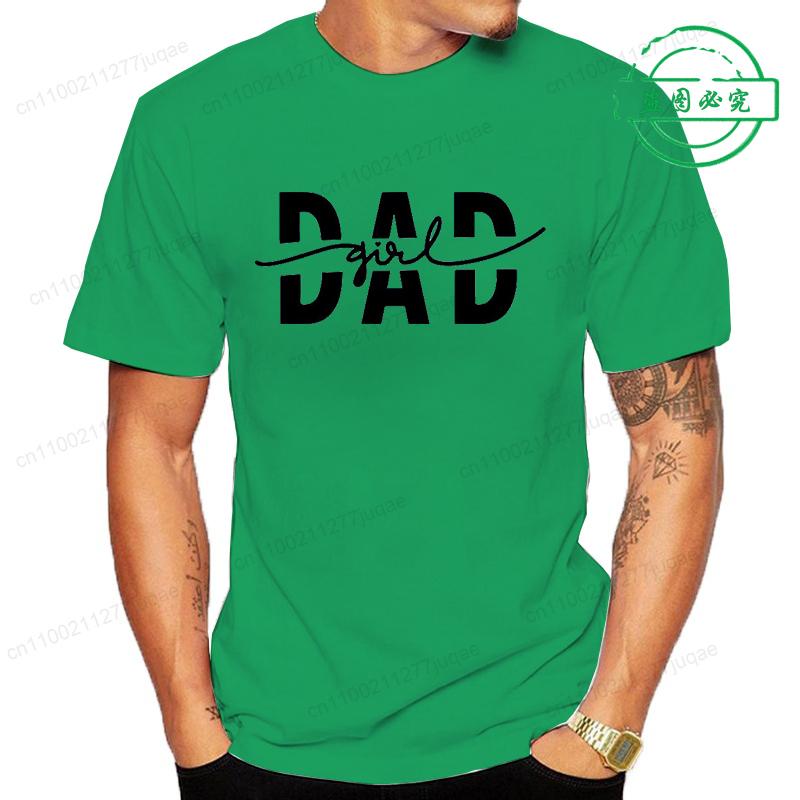 Girls Dad Graphic Tee T Shirts Tops Fashion Style Street Tshirt Vintage Men's Clothing Short Sleeve Tees Dad Papa T-Shirts Gifts