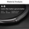 T26Carbon Fiber Leather Car Interior Steering Wheel Non-Slip Cover For Volkswagen VW GTI Polo Passat Golf Tiguan Jetta T-ROC Beetle