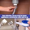 10Pcs Thread Tape Leak Proof PTFE Sealing Tape Waterproof Pipe Sealant Tape for Faucet Water Pipe Gas Pipe