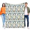 Soft Cozy Plush Flannel Blanket River Stone Pebble Pattern Throw Lightweight for Bed Sofa Couch Home Decor Gift for Adults