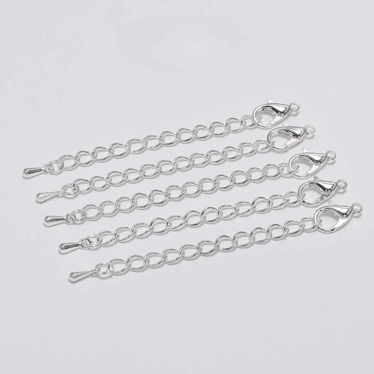 Kreeft Gesp Verlenging Staartketting, DIY Armband Ketting Accessoires, Sieraden Maken Verbinding Verlengketting Handgemaakte Materialen 19pcs