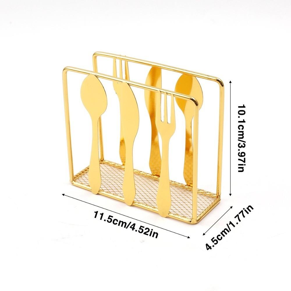 New Metal Tabletop Tissue Rack Decorative Durable Napkin Holder Minimalist Paper Dispenser for Kitchen Dining Table