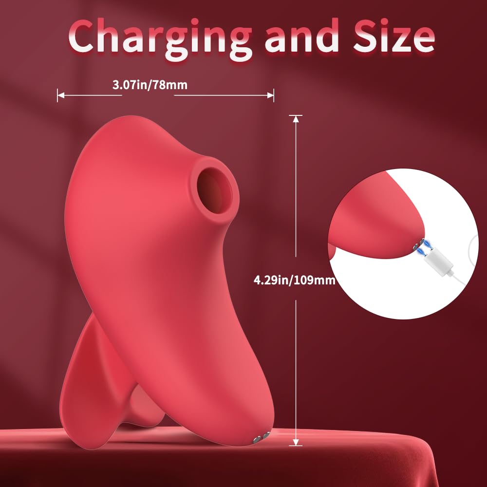 Sucking Vibrator Adult Sex Toys, Clitoral Vibrators Sex Toy with 10 Suction Modes, Waterproof Rose Stimulator for Womens Couples Pleasure