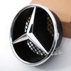 Front Grille Badge 3D Star Emblem Logo For Mercedes Benz W245 B200 B250 W204 C300 C250 C350 GLK X204 GLK300 GLK350 Black border