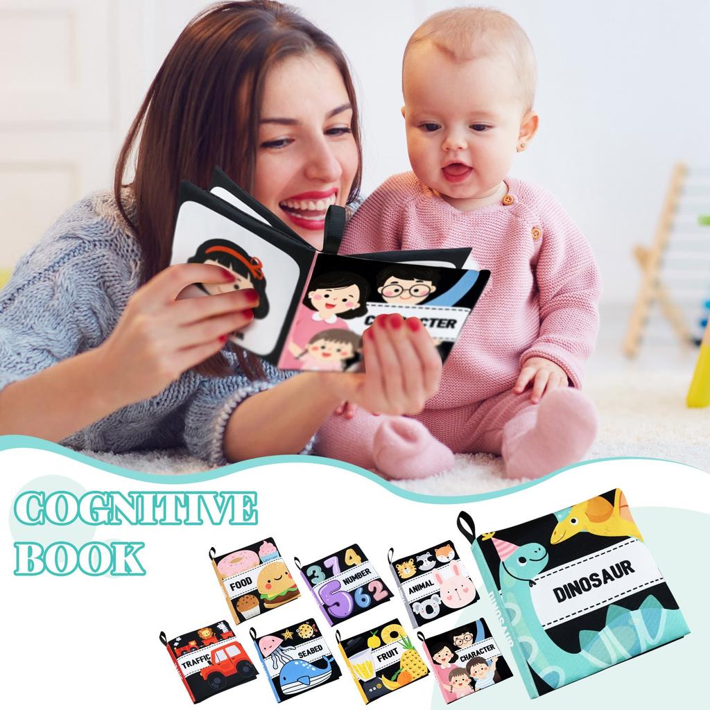 Baby Early Education Cloth Book, Baby Feeling Cloth Soft Book, Tear Not Rotten Washable Cloth Book Gifts For Boys And Girls Newborn Babies