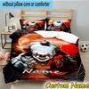 3PCS Custom Name Clown Horror Bedding Set, Bedding Set Including 1pc Duvet Cover And 2pcs Pillowcases for Bedroom,Dormitory Gift