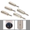 5 buc. XLR cu 3 pini tată la Mono 6,35 mm 1/4" mufă tată conector adaptor microfon