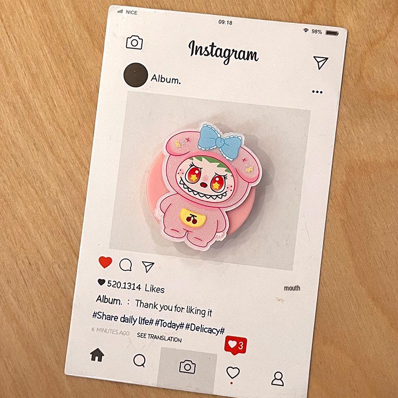 Phone Airbag Holder: New Ins Style, Cute, Foldable, Retractable, Compatible with Apple, Huawei, Xiaomi Desktop