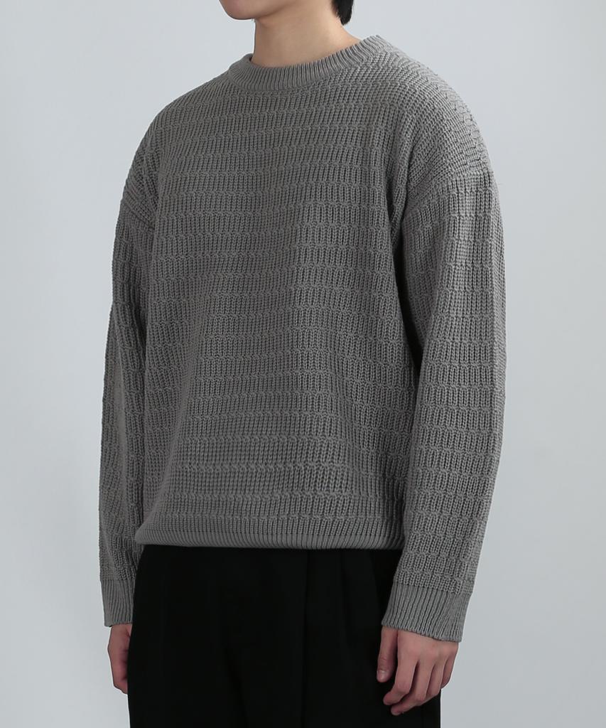 VERYVAIN Geometry Chain Knit (Gray)